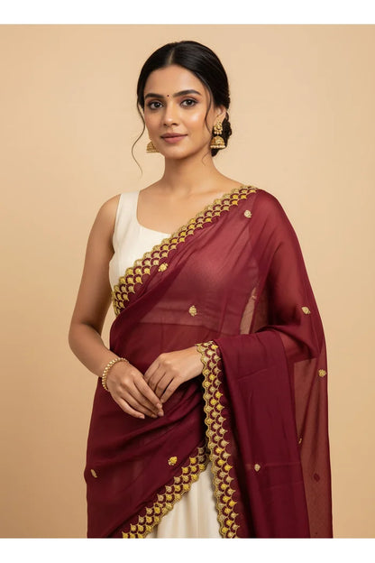 Beautiful Embroidery work Rangoli Dupatta for women | Only Dupatta Pranavi Dup