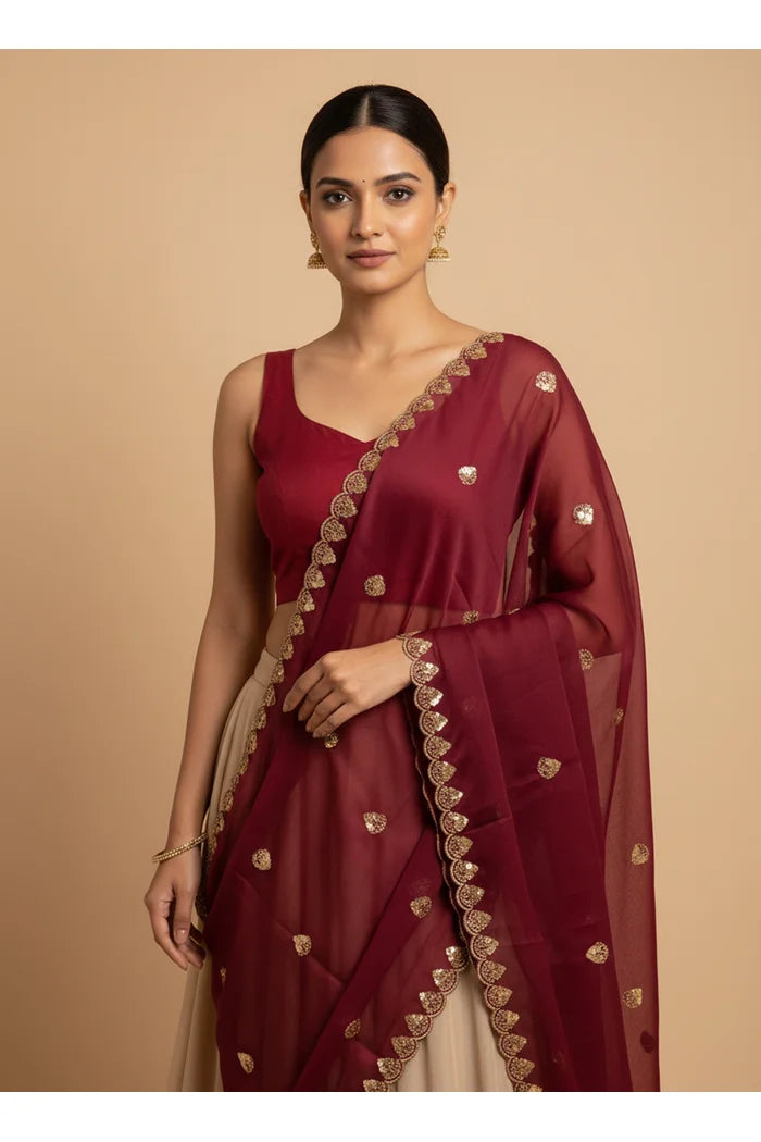 Beautiful Embroidery work Rangoli Dupatta for women | Only Dupatta Satyabhumi Dup