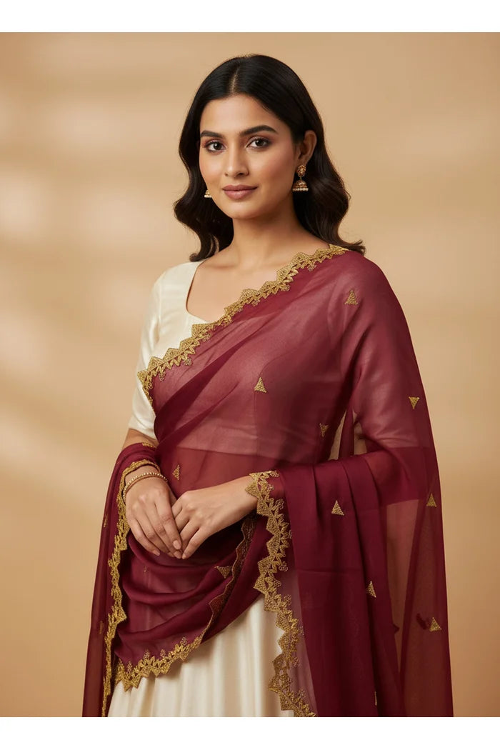 Beautiful Embroidery work Rangoli Dupatta for women | Only Dupatta LineShower Dup