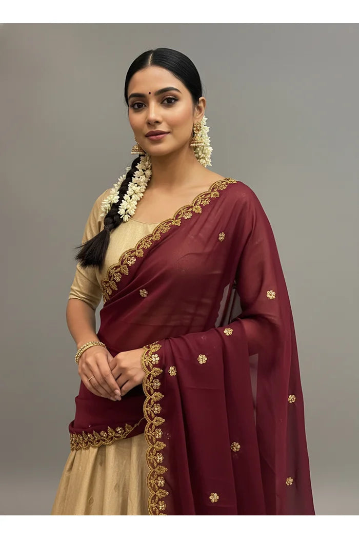 Beautiful Embroidery work Rangoli Dupatta for women | Only Dupatta PihuSudha Dup