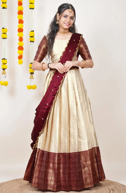 Rehani South Indian Festival Traditional Half Saree