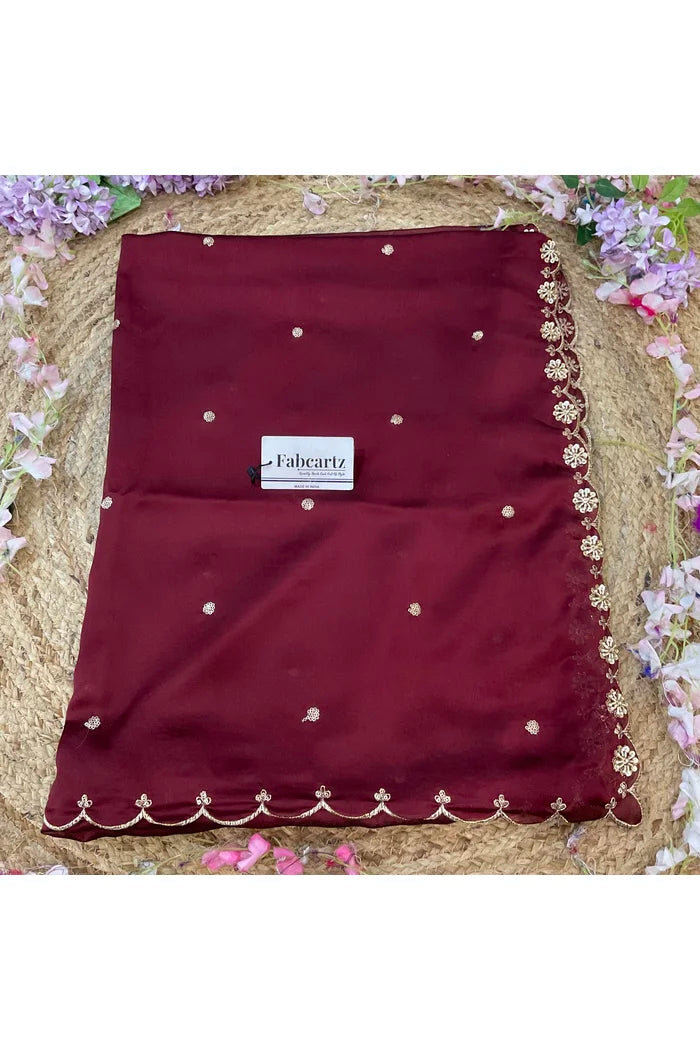 Beautiful Hand work and Beads work Rangoli Dupatta for women | Only Dupatta Dharani Dup