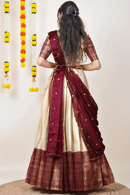 Rehani South Indian Festival Traditional Half Saree