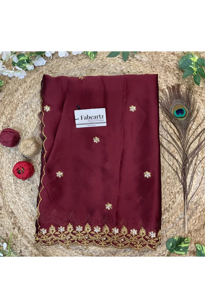 Beautiful Embroidery work Rangoli Dupatta for women | Only Dupatta PihuSudha Dup