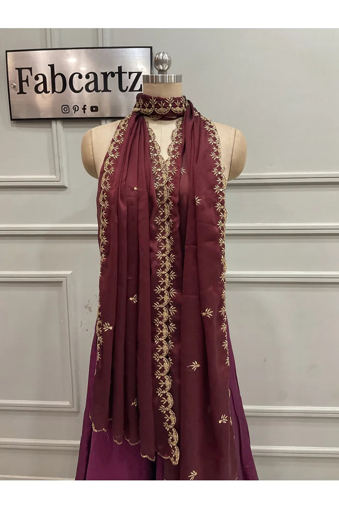 Beautiful Embroidery work Rangoli Dupatta for women | Only Dupatta Rashmika Dup