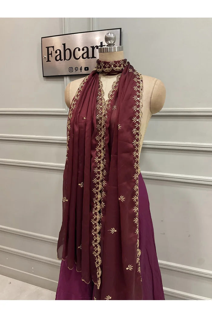 Beautiful Embroidery work Rangoli Dupatta for women | Only Dupatta Rashmika Dup