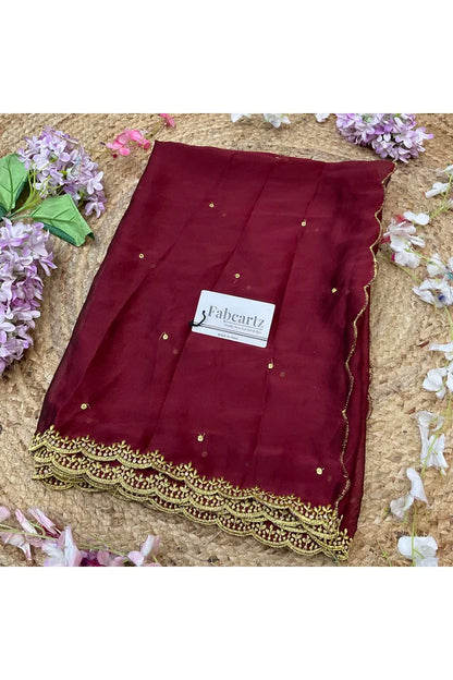 Beautiful Embroidery work Rangoli Dupatta for women | Only Dupatta Ishita Dup