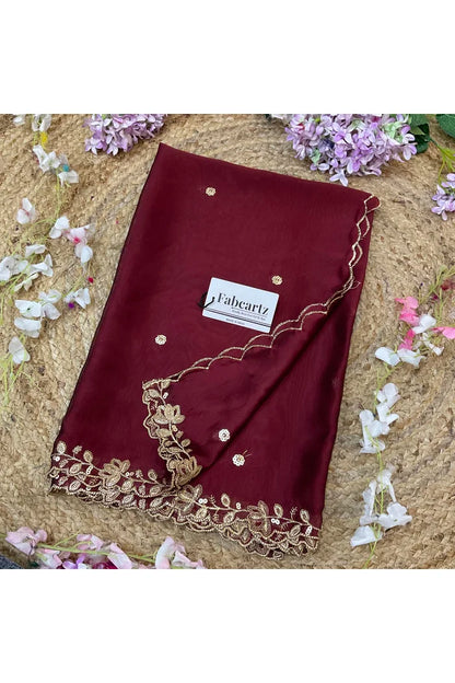Beautiful Embroidery work Rangoli Dupatta for women | Only Dupatta BiliPatra Dup