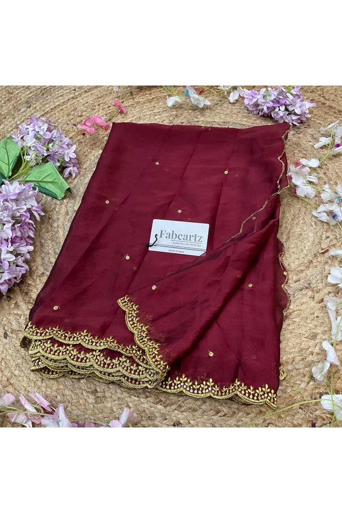 Beautiful Embroidery work Rangoli Dupatta for women | Only Dupatta Ishita Dup