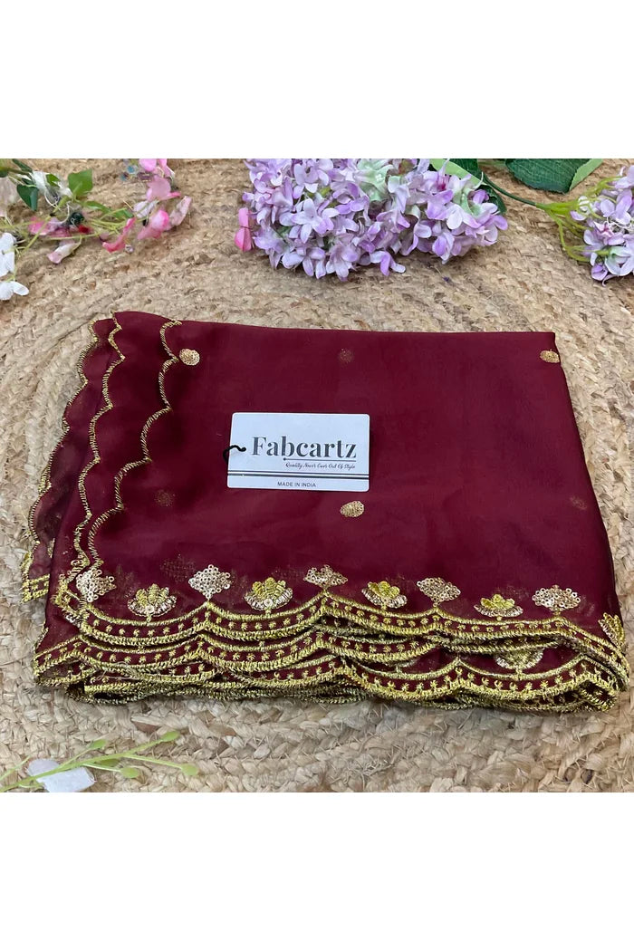 Beautiful Embroidery work Rangoli Dupatta for women | Only Dupatta Juhi Dup