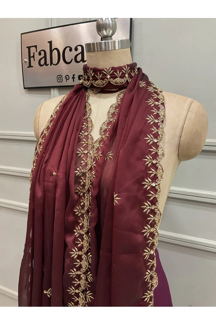 Beautiful Embroidery work Rangoli Dupatta for women | Only Dupatta Rashmika Dup