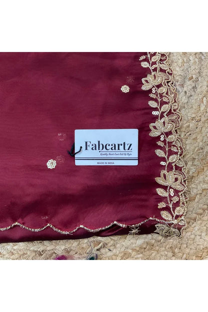 Beautiful Embroidery work Rangoli Dupatta for women | Only Dupatta BiliPatra Dup