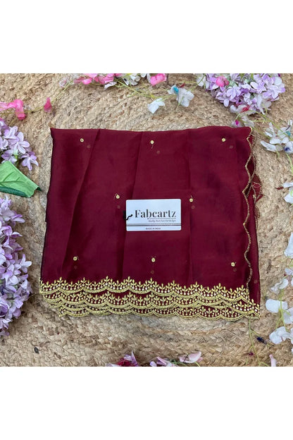Beautiful Embroidery work Rangoli Dupatta for women | Only Dupatta Ishita Dup