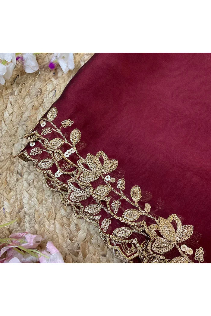 Beautiful Embroidery work Rangoli Dupatta for women | Only Dupatta BiliPatra Dup