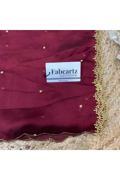 Beautiful Embroidery work Rangoli Dupatta for women | Only Dupatta Ishita Dup