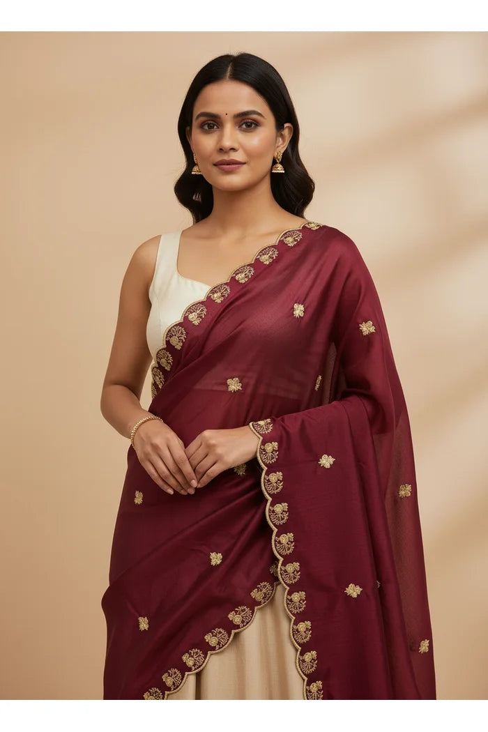 Beautiful Embroidery Rangoli Dupatta for women | Only Dupatta Chote Morwali Dup