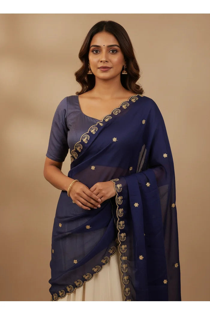 Beautiful Embroidery Rangoli Dupatta for women | Only Dupatta Chote Morwali Dup