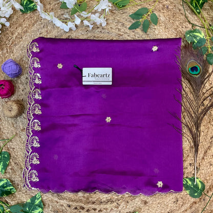 MorniwalaDup Beautiful Embroidery work Rangoli Dupatta for women | Only Dupatta