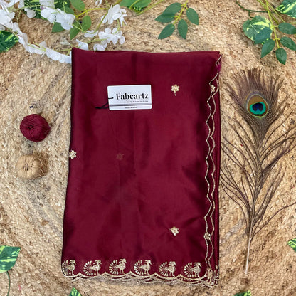 MorniwalaDup Beautiful Embroidery work Rangoli Dupatta for women | Only Dupatta