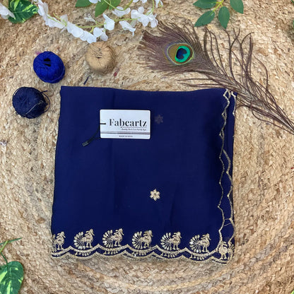 MorniwalaDup Beautiful Embroidery work Rangoli Dupatta for women | Only Dupatta