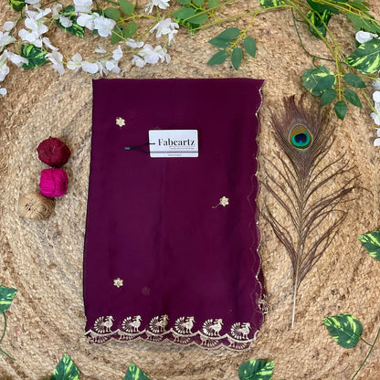 MorniwalaDup Beautiful Embroidery work Rangoli Dupatta for women | Only Dupatta