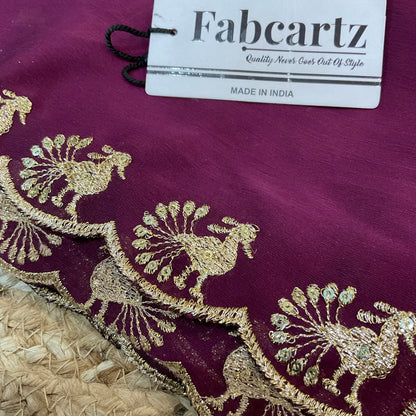 MorniwalaDup Beautiful Embroidery work Rangoli Dupatta for women | Only Dupatta