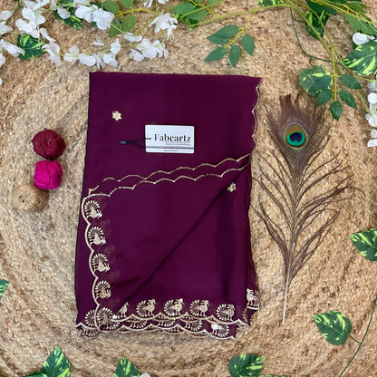 MorniwalaDup Beautiful Embroidery work Rangoli Dupatta for women | Only Dupatta