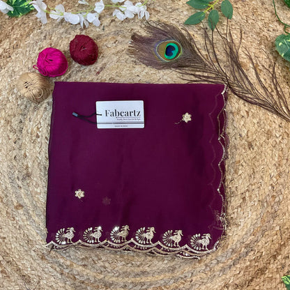 MorniwalaDup Beautiful Embroidery work Rangoli Dupatta for women | Only Dupatta
