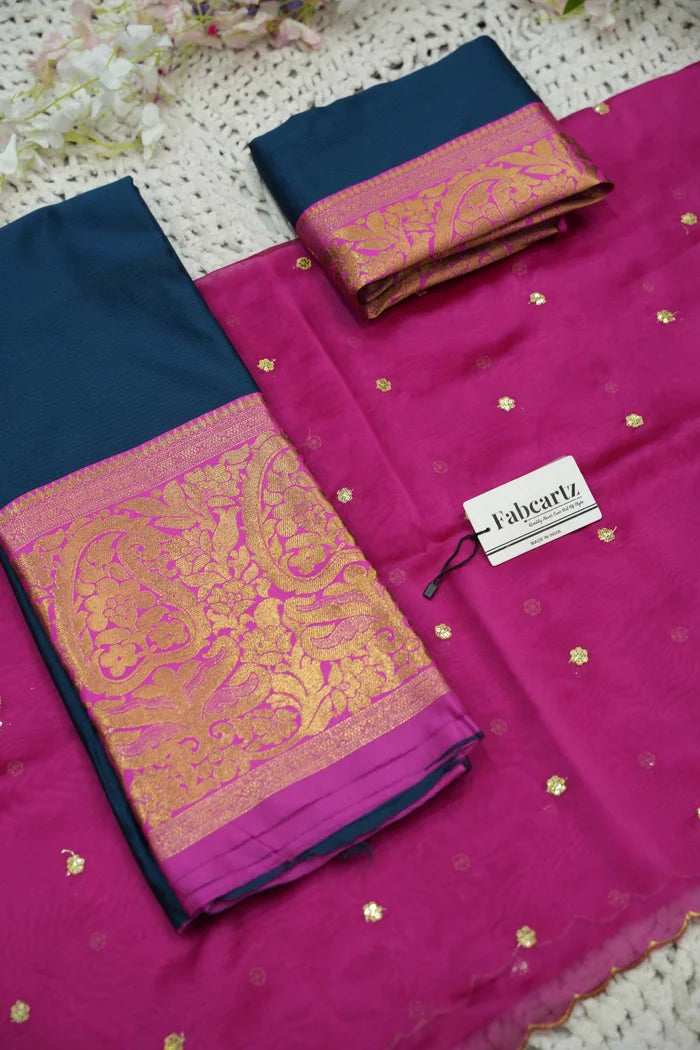 దక్షిణ భారత పండుగ సాంప్రదాయ హాఫ్ చీర (ఆర్వి) 