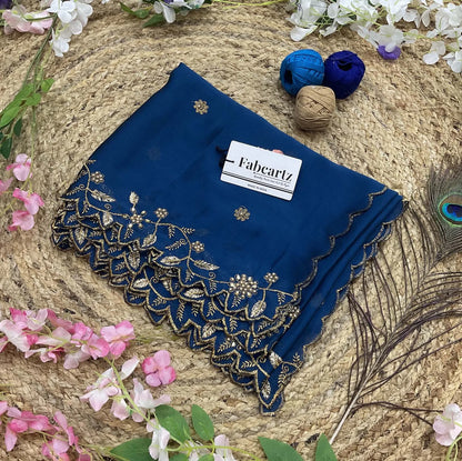 RangoliDup (GT) Beautiful Embroidery & Beads work Rangoli Dupatta for women | Only Dupatta