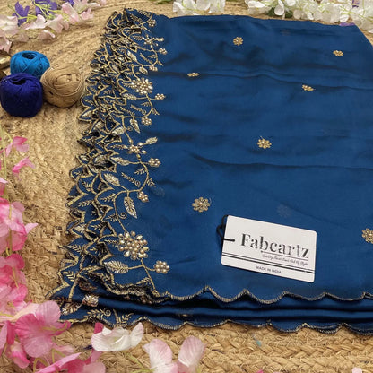 RangoliDup (GT) Beautiful Embroidery & Beads work Rangoli Dupatta for women | Only Dupatta