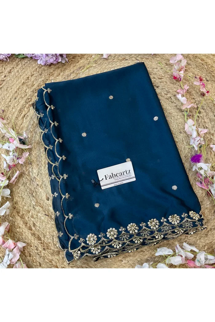 Beautiful Hand work and Beads work Rangoli Dupatta for women | Only Dupatta Dharani Dup