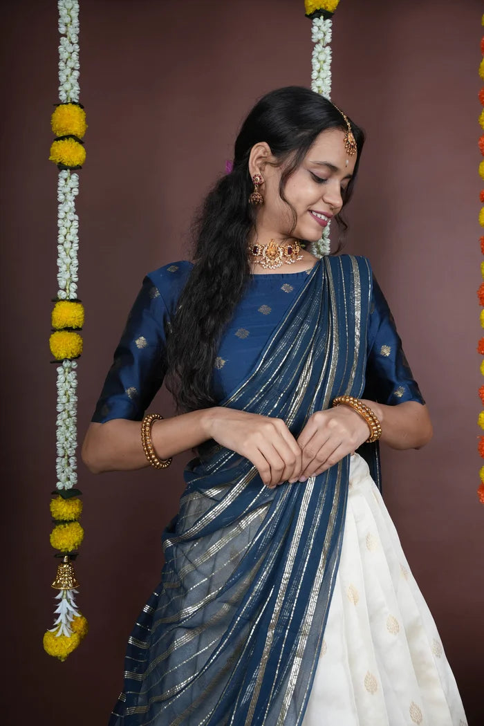 దక్షిణ భారత పండుగ సాంప్రదాయ హాఫ్ చీర (MYR) 