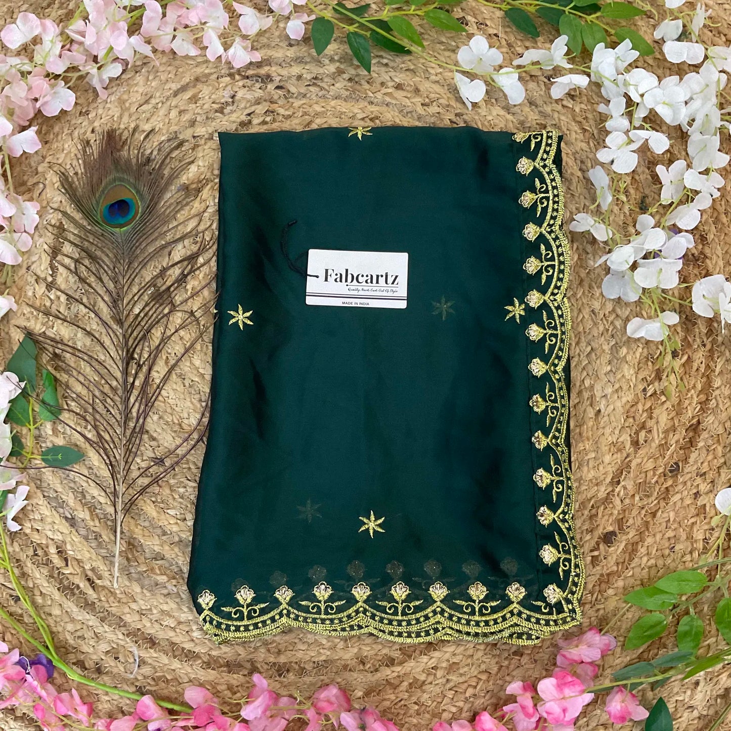 MunjyaaDup Beautiful Embroidery work Rangoli Dupatta for women | Only Dupatta