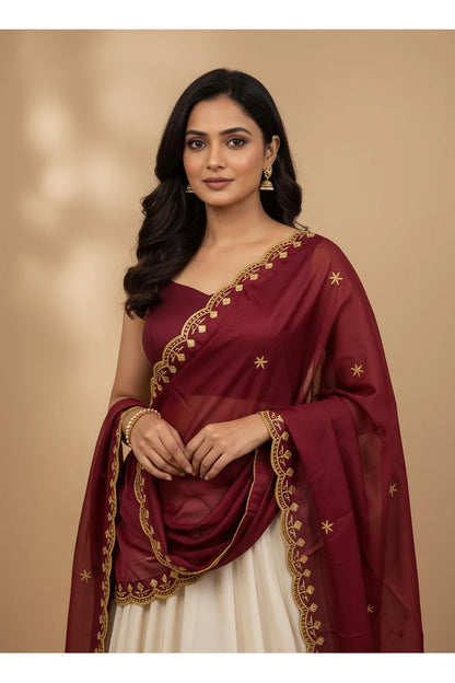 Beautiful Embroidery work Rangoli Dupatta for women | Only Dupatta Munjyaa Dup