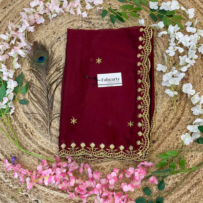 MunjyaaDup Beautiful Embroidery work Rangoli Dupatta for women | Only Dupatta