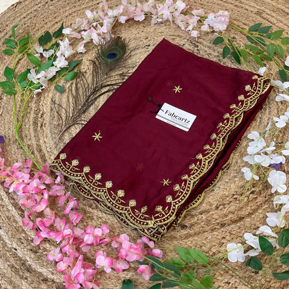 MunjyaaDup Beautiful Embroidery work Rangoli Dupatta for women | Only Dupatta