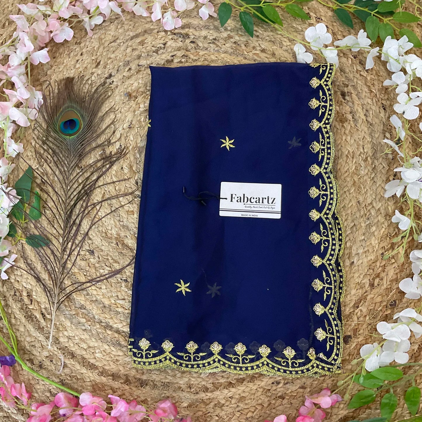MunjyaaDup Beautiful Embroidery work Rangoli Dupatta for women | Only Dupatta