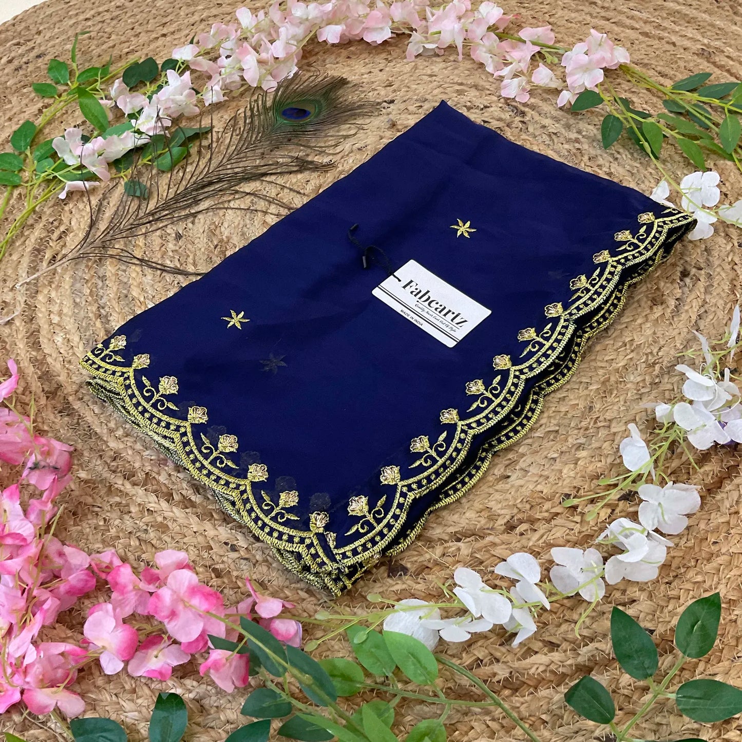 MunjyaaDup Beautiful Embroidery work Rangoli Dupatta for women | Only Dupatta