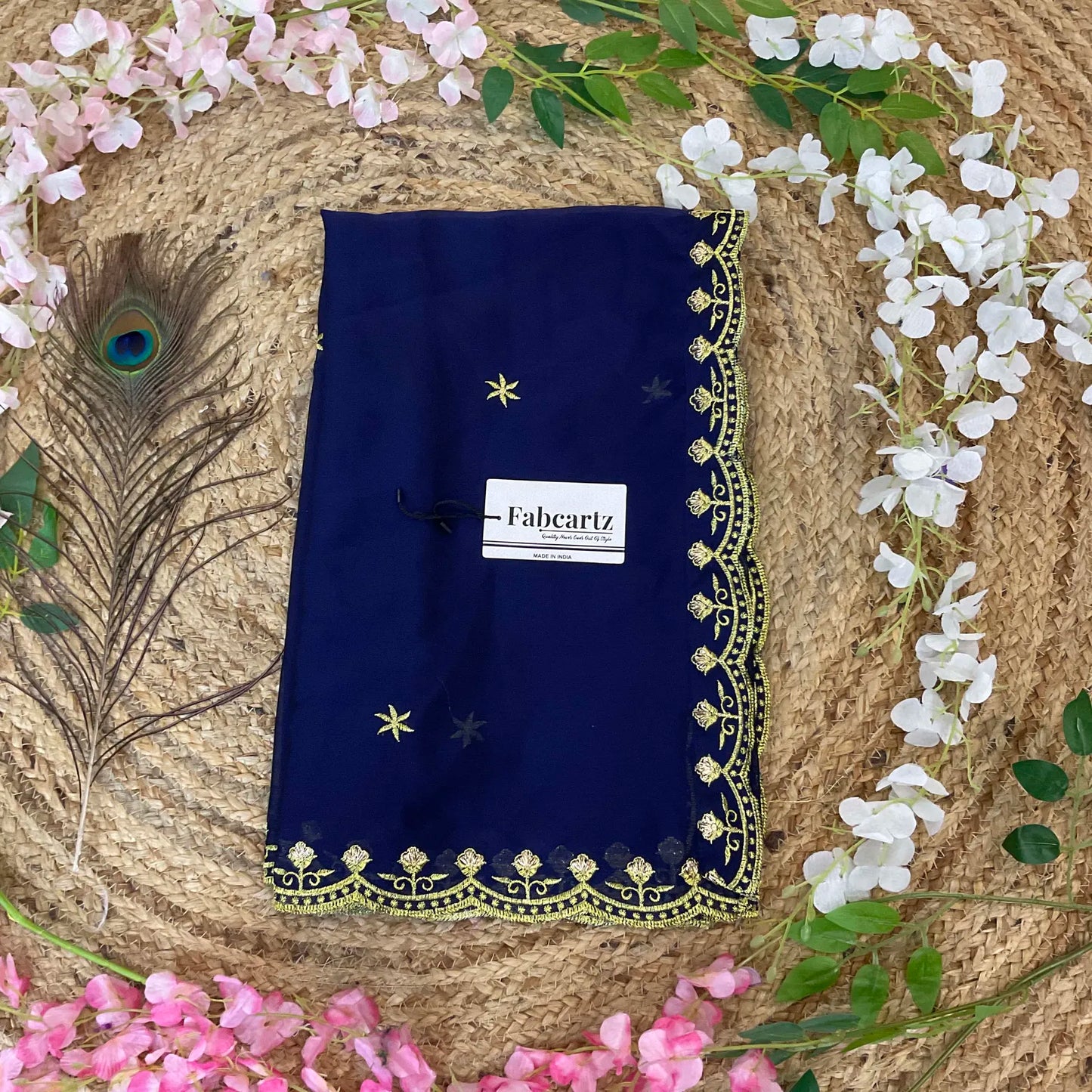 MunjyaaDup Beautiful Embroidery work Rangoli Dupatta for women | Only Dupatta