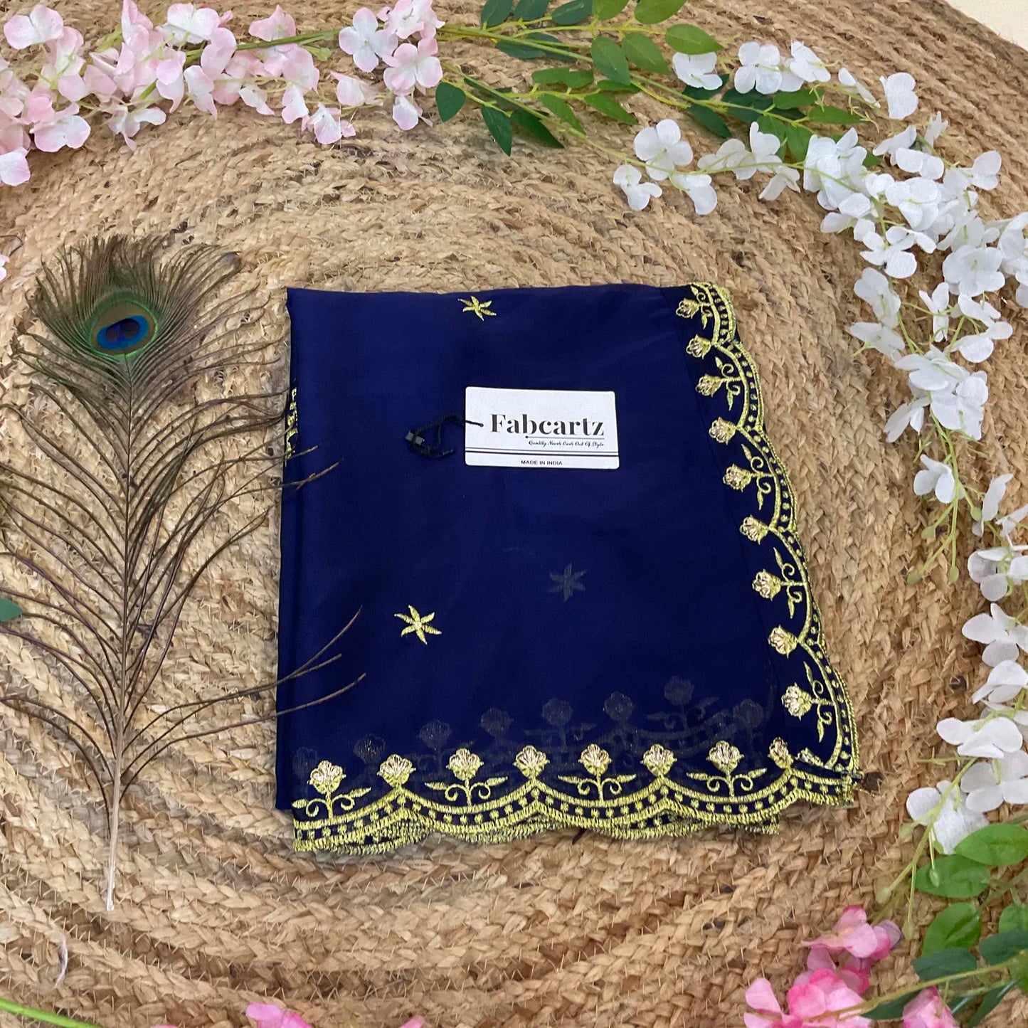 MunjyaaDup Beautiful Embroidery work Rangoli Dupatta for women | Only Dupatta