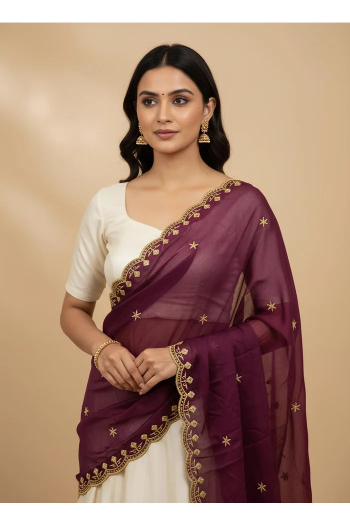 Beautiful Embroidery work Rangoli Dupatta for women | Only Dupatta Munjyaa Dup