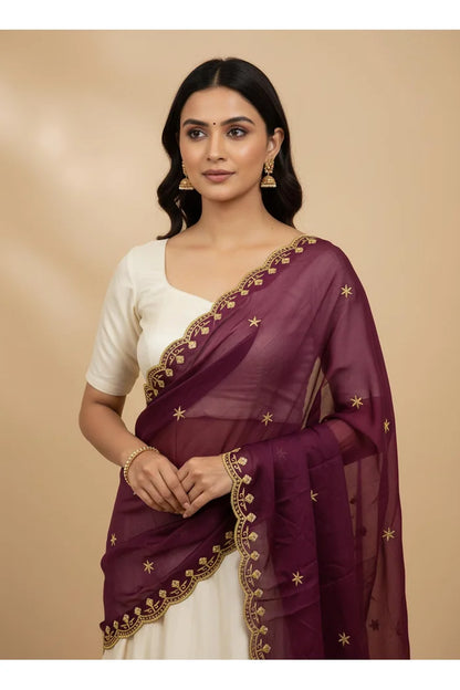 Beautiful Embroidery work Rangoli Dupatta for women | Only Dupatta Munjyaa Dup