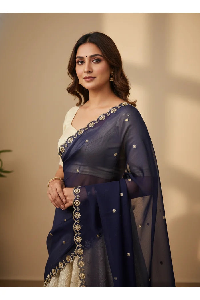 Beautiful Hand work and Beads work Rangoli Dupatta for women | Only Dupatta Dharani Dup