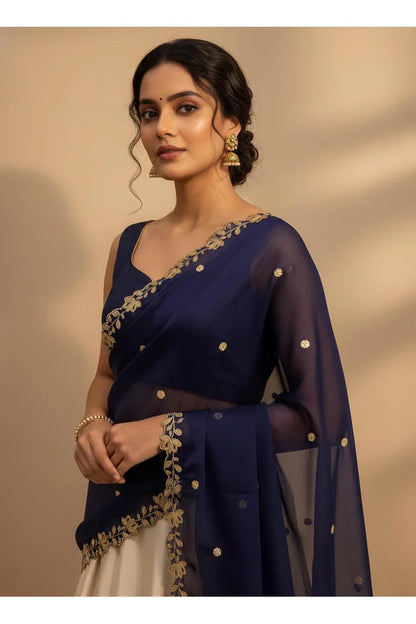 Beautiful Embroidery work Rangoli Dupatta for women | Only Dupatta BiliPatra Dup