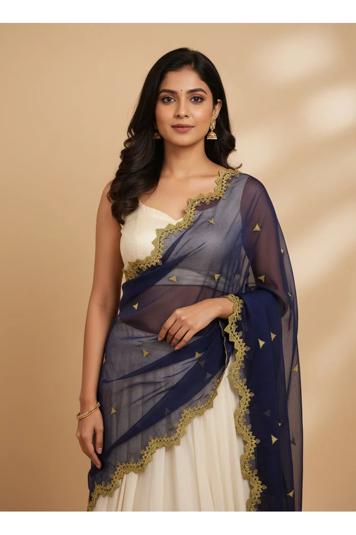 Beautiful Embroidery work Rangoli Dupatta for women | Only Dupatta LineShower Dup