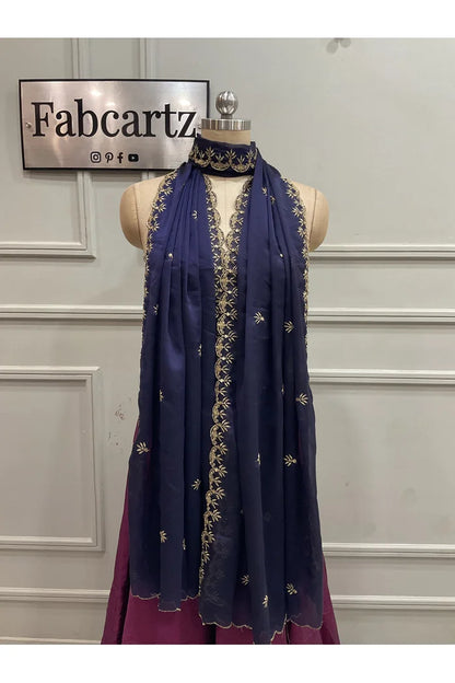 Beautiful Embroidery work Rangoli Dupatta for women | Only Dupatta Rashmika Dup