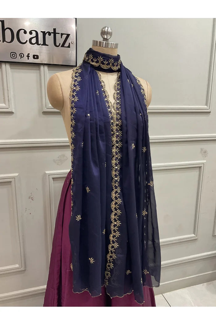 Beautiful Embroidery work Rangoli Dupatta for women | Only Dupatta Rashmika Dup