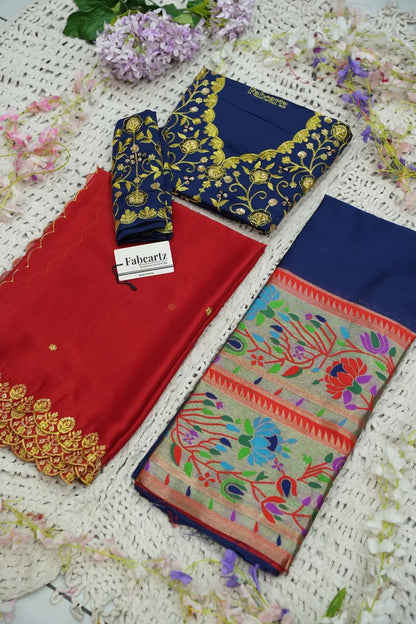 దక్షిణ భారత పండుగ సాంప్రదాయ హాఫ్ చీర (ఛవి) 