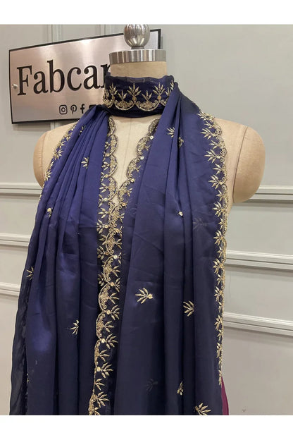 Beautiful Embroidery work Rangoli Dupatta for women | Only Dupatta Rashmika Dup